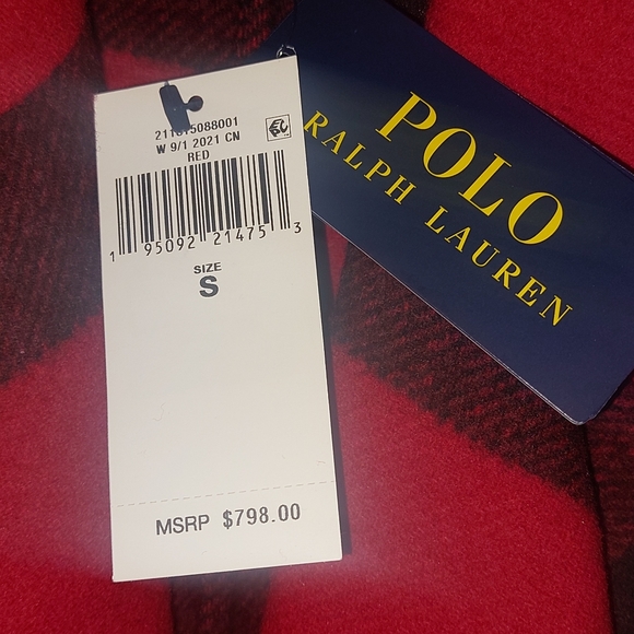 Ralph Lauren Ladies Buffalo Red Wool Coat - Picture 2 of 3